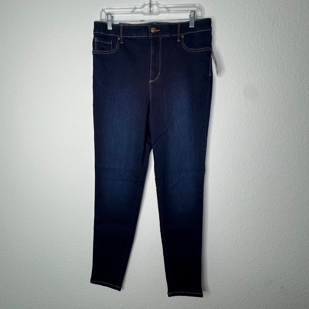 NWT Gloria Vanderbilt Madison Midrise Jegging Dark Wash Blue Jeans Women's Sz 14